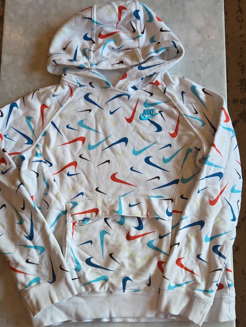 Nike French Terry Allover Swoosh Hoodie
